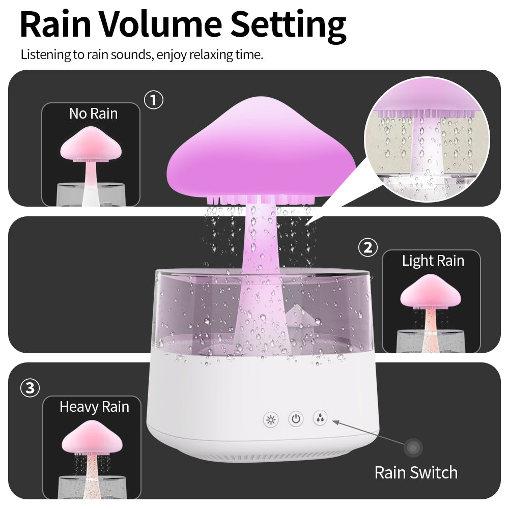 Cloud Rain Humidifier & Ambient Night Light